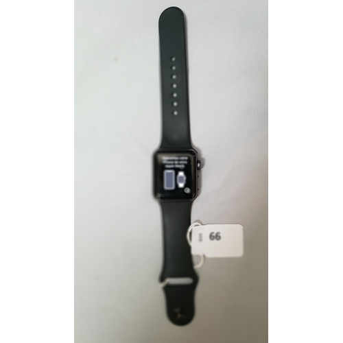 66 - APPLE WATCH SERIES 3 38MM
Apple Account Locked, Note: It is the buyer's responsibility to make all n... 