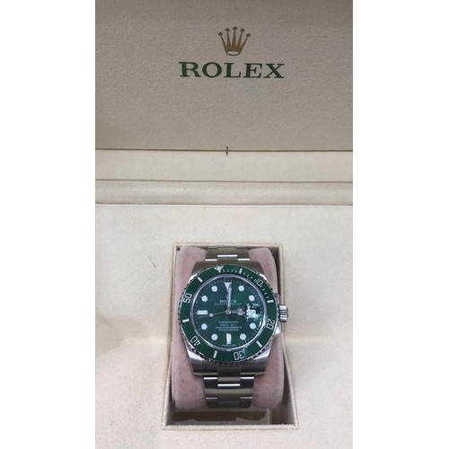 51 - Rolex Submariner Hulk Stainless Steel 116610LV In mint condition all original parts Comes accompanie... 