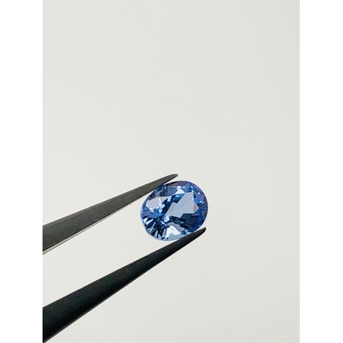 7 - blue sapphire oval cut, 1.170cts; 6.95x5.5x4.7mm
