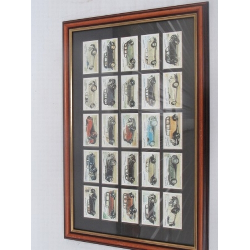 38 - Set of Taddy and Co Cigarettes cards Framed