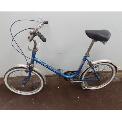 Capital blue folding bike
