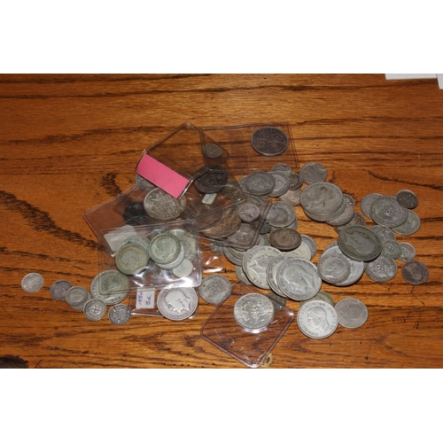 10 - Tin of coinage housing Roman coins, pre 1947 silver coinage (approx 670g) including half crowns, dou... 