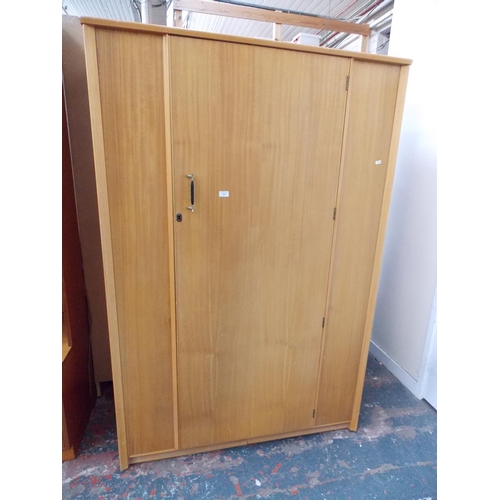 Vintage Austinsuite Teak Wardrobe With Fitted Interior