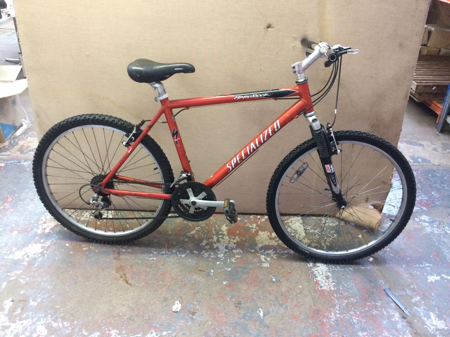 specialized orange mountain bike