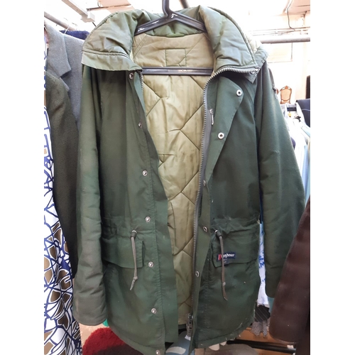 Six vintage men's jackets to include two Barbour wax jackets 