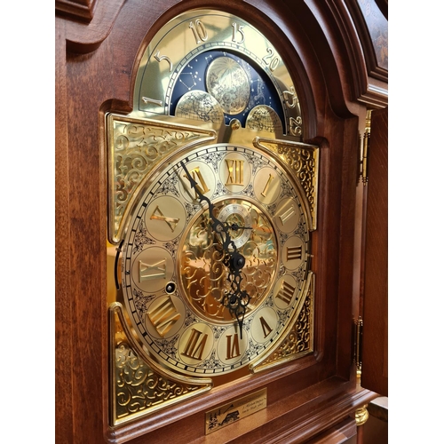 A German Dold Exquisit Black Forest Clock Factory burr walnut