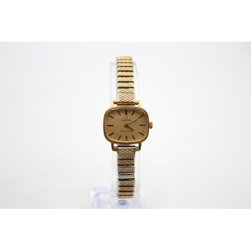 1271 - A vintage Omega Genève gold tone mechanical lady's wristwatch
