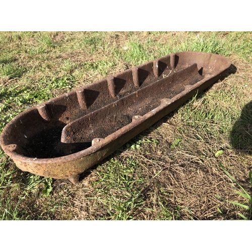 A cast iron pig feed trough 105x30
