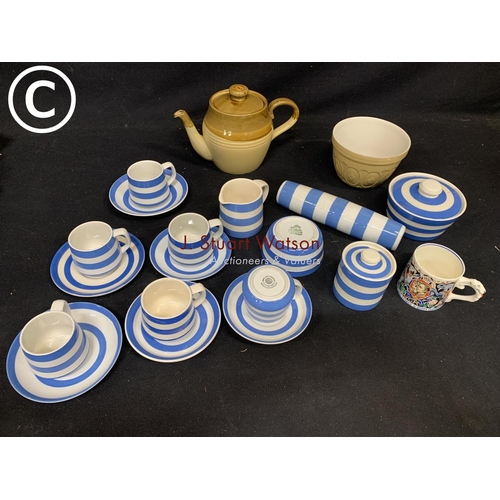 TG Green Cornishware Coffee cups and saucers and kitchen ware, TG Green