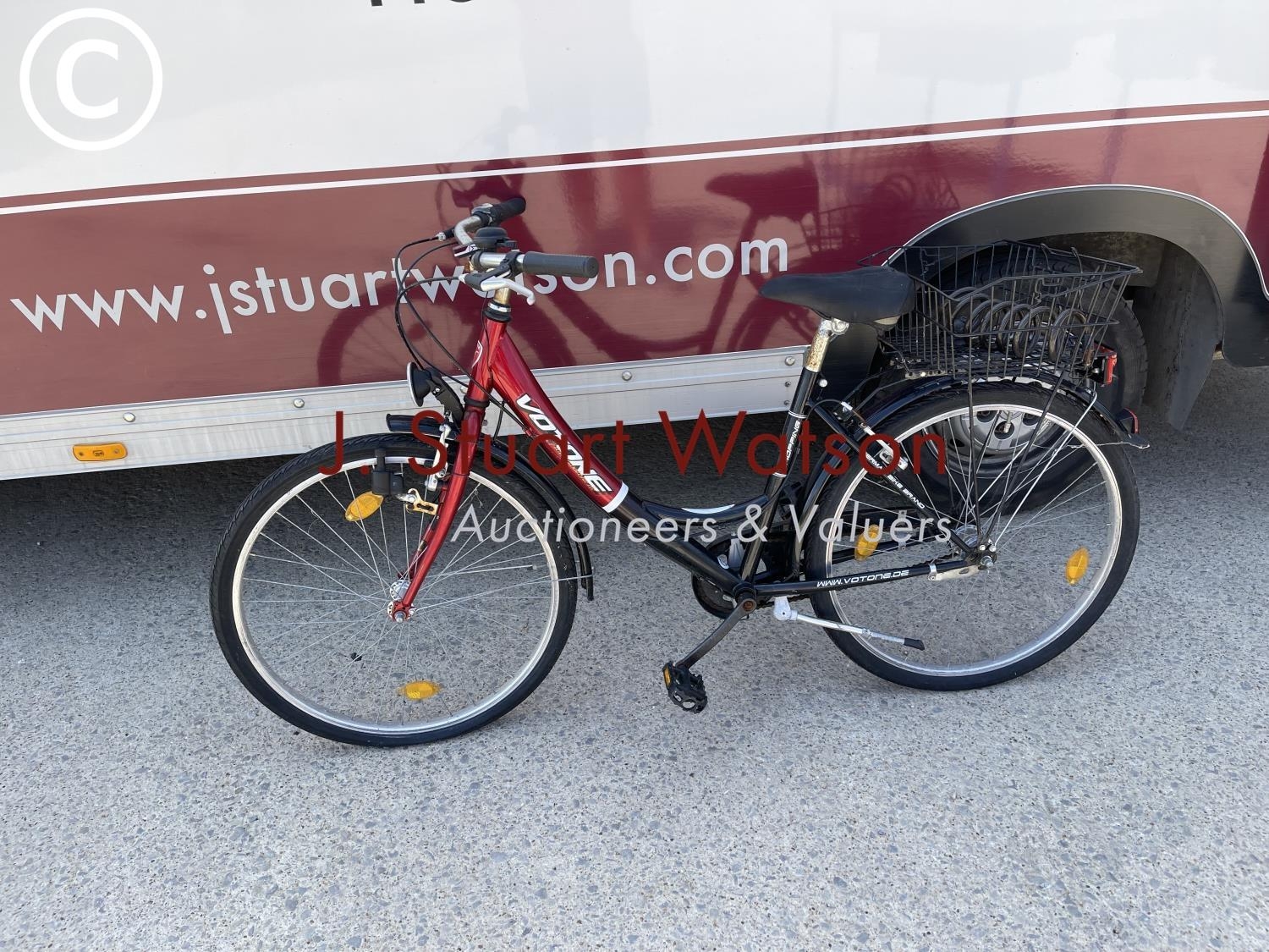 red bicycle bell