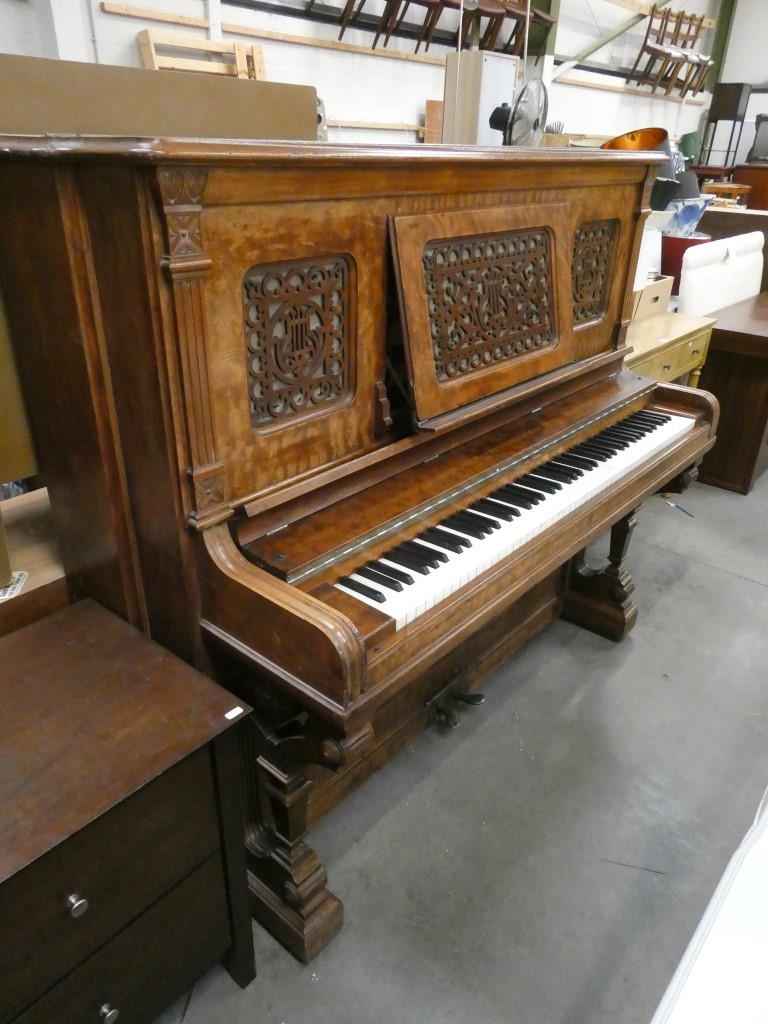 19th century Heintzman & Co upright grand piano (56