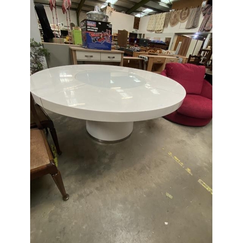 38 - Contemporary circular dining table (74H 160DIAM cm)