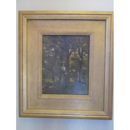 1396 - Nathaniel Hone RHA Tree Study Oil on Board Approximately 10 Inches High x 7 Inches Wide Purchased Go... 