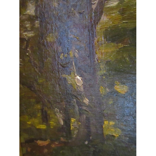 1396 - Nathaniel Hone RHA Tree Study Oil on Board Approximately 10 Inches High x 7 Inches Wide Purchased Go... 