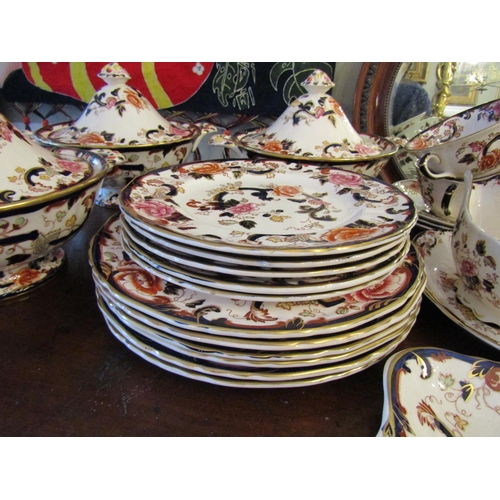 6 - Masons Fine Porcelain Part Dinner Service Quantity As Photographed Various Tureens Serving Platters ... 