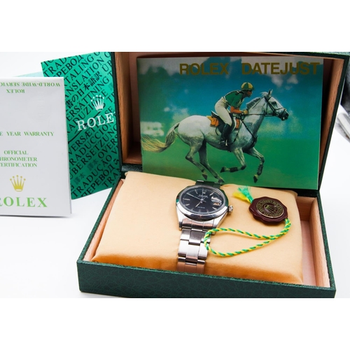 11 - Vintage Rolex Gentleman Oyster Date Midnight Dial Working Order with Associated Box and Papers