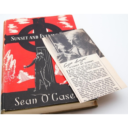29 - Sean O Casey First Edition Sunset and Evening Star with Original Dust Jacket