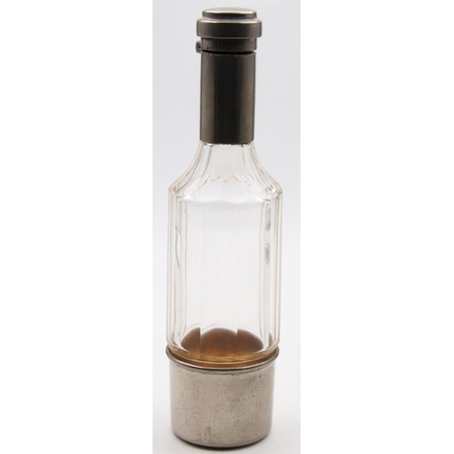 35 - Bottle Form Whiskey Tot with Hinged Top Attractively Detailed