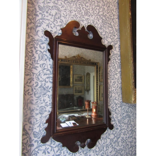 38 - Antique Chippendale Wall Mirror Approximately 3ft High