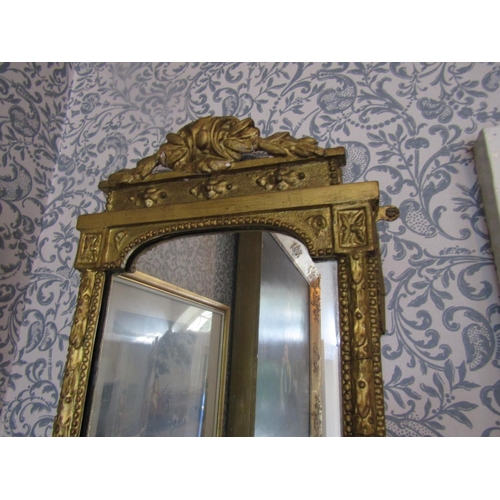 39 - Pair of Early Victorian Gilded Wall Mirrors with Decorated Shelves and Other Further Applied Decorat... 