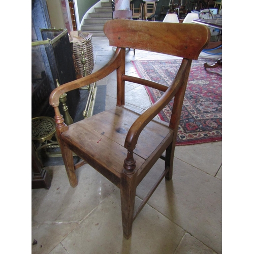 45 - William IV Elm Chair with Cushion