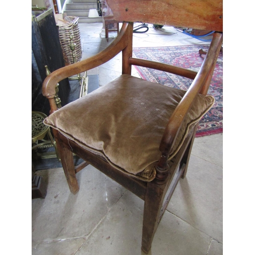 45 - William IV Elm Chair with Cushion