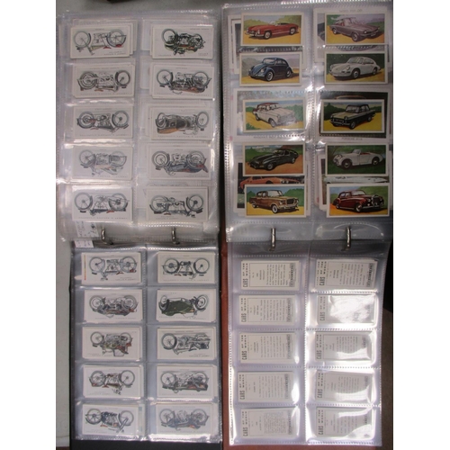 22 - Coln. of mainly complete motoring sets, in 2 albums, in variable cond., incl. Express Tob. Co. How I... 