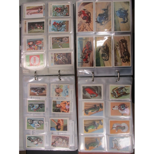 22 - Coln. of mainly complete motoring sets, in 2 albums, in variable cond., incl. Express Tob. Co. How I... 