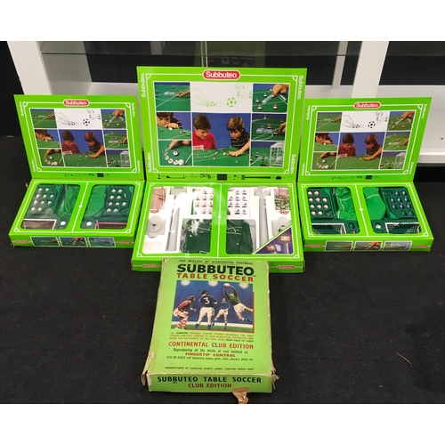 3 X Subbuteo Table Soccer Starter Sets 2 Complete Sets 1 With Floodlights In G Vg Boxes And One Se