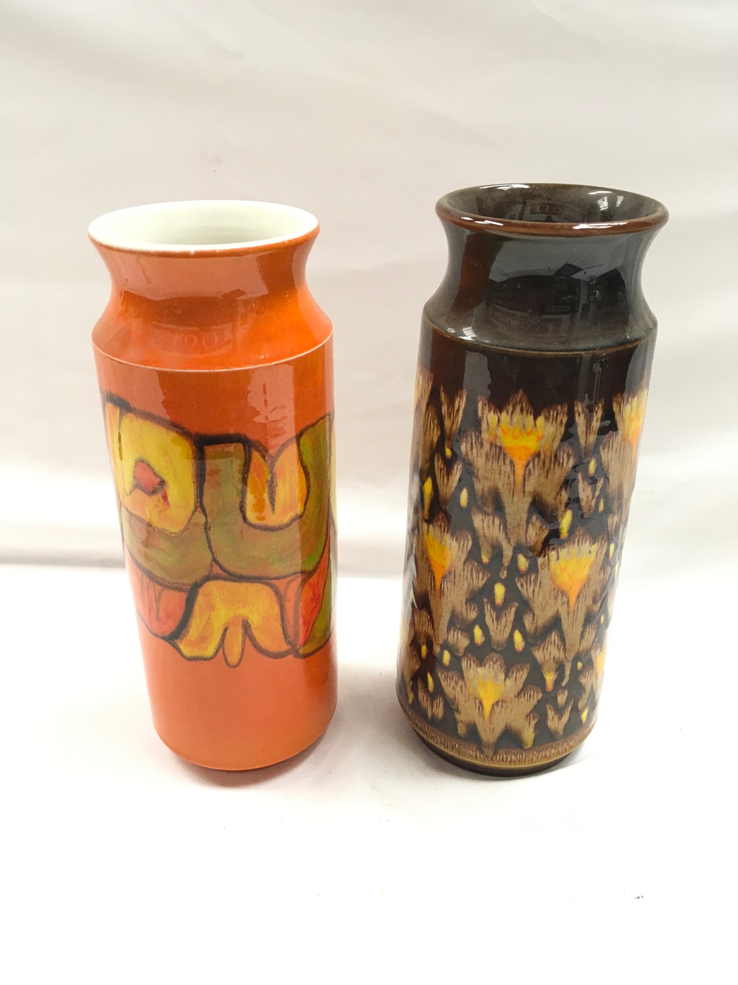 Poole Pottery Shape 93 Delphis Vase Together With A Shape 93