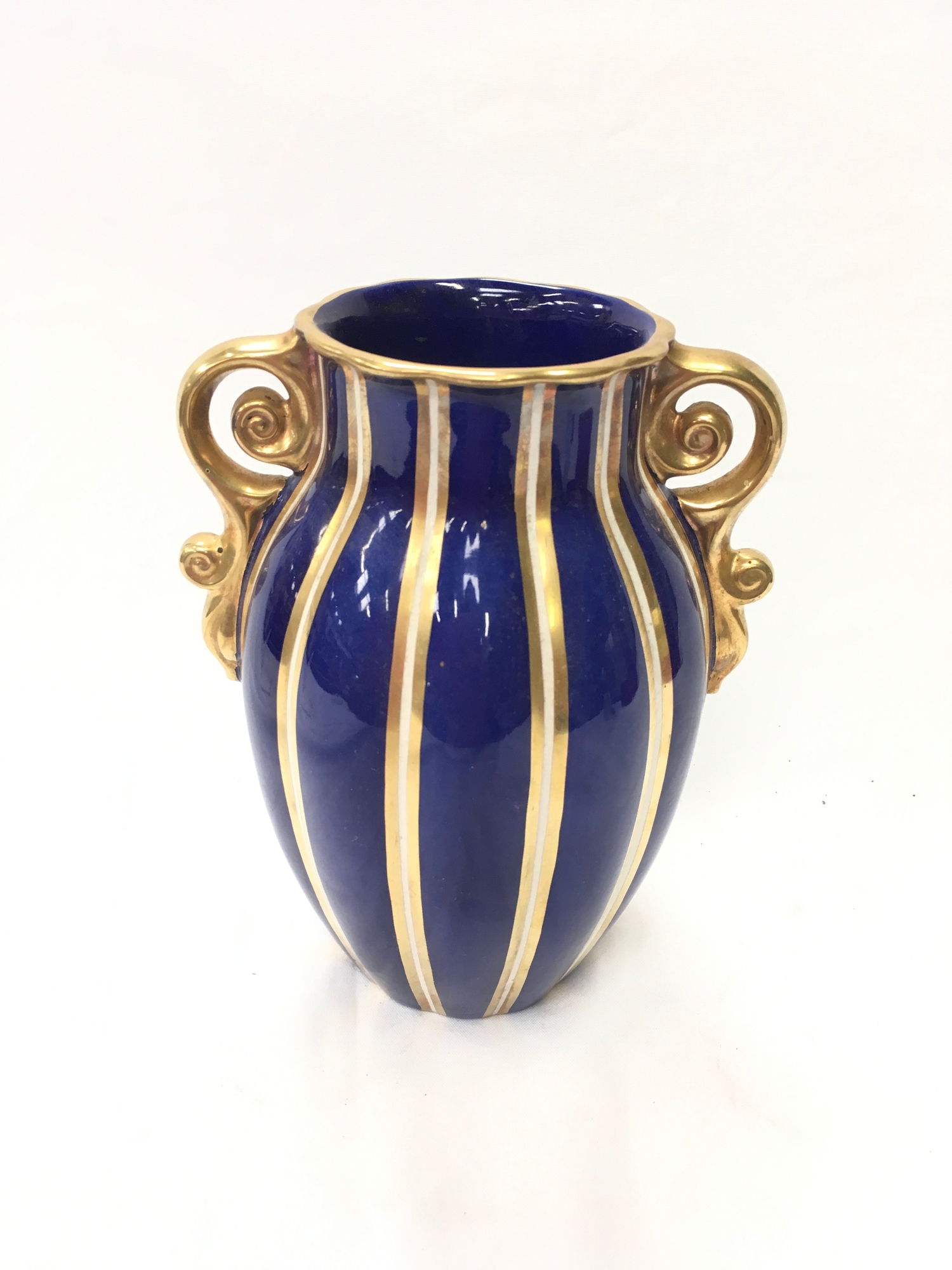 A Wade Empress Vase With Twin Scroll Handles