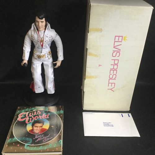 Danbury Mint 1987 store Elvis Presley 18” Doll Aloha From Hawaii.