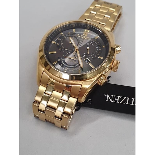 Citizen Eco Drive Wristwatch Water Resist 10 Bar Gn 4w S Japan Movement 4n Boxed With Pa