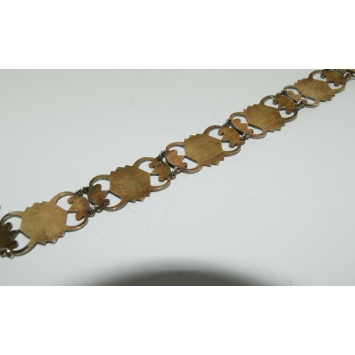 159 - Silver Scandinavian Enamel Bracelet. (NI002)