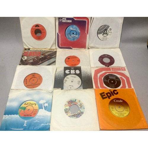 55 - 2 BOXES OF 45RPM SINGLE RECORDS. This lot has mixed genre’s and covers 60’s, 70’s and 80’s. Various ... 