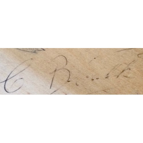 339 - JOHN LENNON AUTOGRAPH. Signed to the back of a wooden Lulworth Cove plaque we have 3 signatures by p... 
