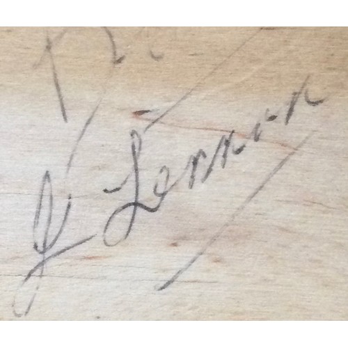 339 - JOHN LENNON AUTOGRAPH. Signed to the back of a wooden Lulworth Cove plaque we have 3 signatures by p... 