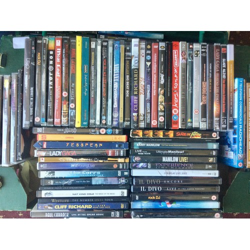 322 - LARGE ASSORTMENT OF MUSIC RELATED DVD DISC'S. Here we have a selection of artist’s to include - Jimi... 