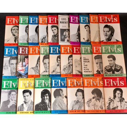 358 - ELVIS PRESLEY COLLECTION OF FAN MAGAZINES. 13 copies of Elvis Mail mags - 27 copies of Elvis Monthly... 