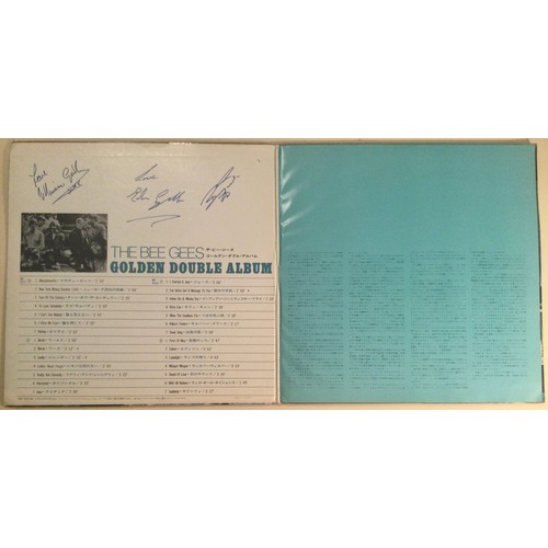 338 - BEE GEES AUTOGRAPHS. Here we have 3 signatures from the iconic band The Bee Gee's. Signed on the ins... 