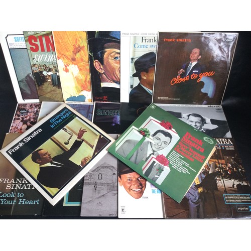 371 - BOX OF VARIOUS FRANK SINATRA ALBUMS. Great selection of ol' blue eyes vocal talents here on vinyl. A... 