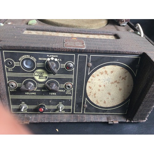 282 - MASCO SOUND SYSTEMS RECORD CUTTER. Masco Model RK-5 from 1948 Record Cutter Marco Sound System. Has ... 