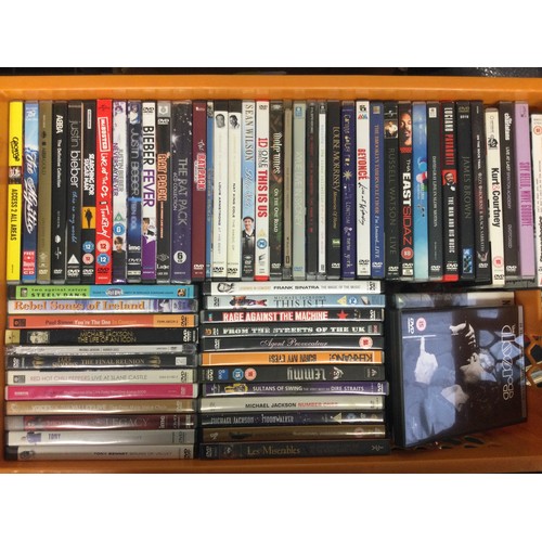 368A - LARGE CRATE OF VARIOUS MUSIC DVD'S. Artist's to include - U2 - Michael Jackson - Stereophonics - Lem... 