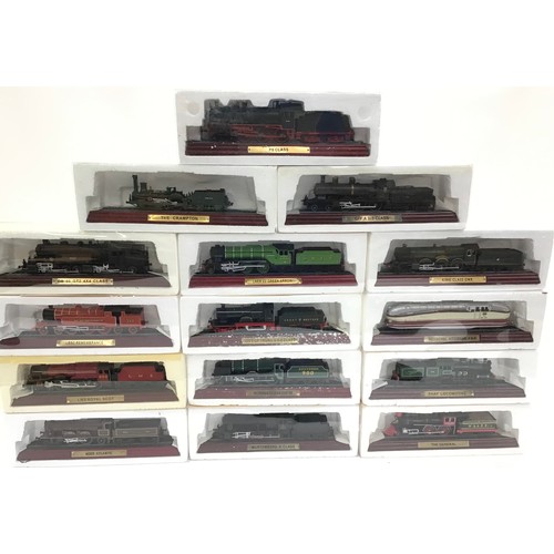 16 - Collection of collectible model locomotives. All boxed. (Approx 35)