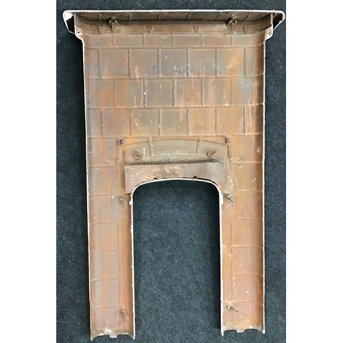 42 - Early 20th century metal fire surround.