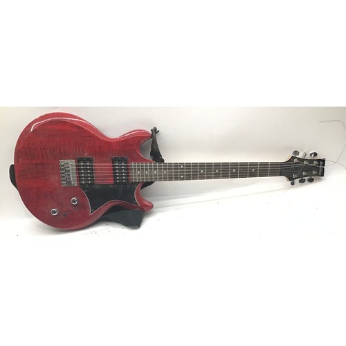 1108 - TRANSPARENT RED IBANEZ GIO GAX 30 ROCK & ROLL STYLE 6-STRING ELECTRIC GUITAR. 
Pickups: 2 x Infinity... 