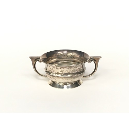 21 - Silver twin handled bowl  100gm
