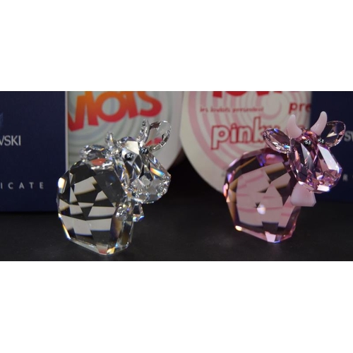 137 - Swarovski Crystal Lovlots Pinky Mo code 888950 together with Missy Mo code 832180 both boxed with re... 
