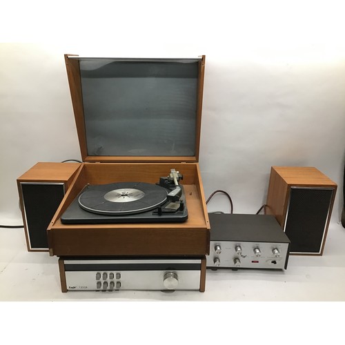 1211 - VINTAGE HIFI SEPERATES. To include Garrard turntable along with eagle amplifier - Tuner and speakers... 