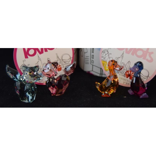 99 - Swarovski Crystal The Lovlots qty of figures to include 995011, 1073338, 1039868, 995010, 995008, 10... 
